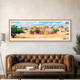 Banadir, Somalia Panoramic Travel Poster Canvas Print, Banadir, Somalia Painting, Somalia Art, Banadir Travel Art, Guest Room Painting