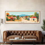 Banfield, Argentina Panoramic Travel Poster Canvas Print, Banfield, Argentina Painting, Argentina Art, Banfield Panoramic Travel Art, Travel Painting