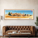 Panoramic Travel Poster Bath, England Canvas Print, Bath, England Painting, England Art, Bath Travel Art, Guest Room Painting