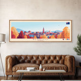 Panoramic Travel Poster Bendigo, Australia Canvas Print, Bendigo, Australia Painting, Australia Art, Bendigo Travel Art, Guest Room Painting