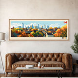 Panoramic Travel Poster Brantford, Canada Canvas Print, Brantford, Canada Painting, Canada Art, Brantford Travel Art, Guest Room Painting