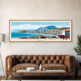 Comodoro Rivadavia, Argentina Panoramic Travel Poster Canvas Print, Comodoro Rivadavia, Argentina Painting, Argentina Art, Comodoro Rivadavia Panoramic Travel Art, Travel Painting