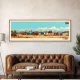 Diepsloot, South Africa Panoramic Travel Poster Canvas Print, Diepsloot, South Africa Painting, South Africa Art, Diepsloot Travel Art, Living Room Painting