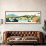 East Kilbride, Scotland Travel Poster Panoramic Canvas Print, East Kilbride, Scotland Painting, Scotland Art, East Kilbride Travel Art, Guest Room Painting