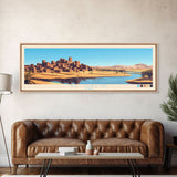 Eldoret, Kenya Panoramic Travel Poster Canvas Print, Eldoret, Kenya Painting, Kenya Art, Eldoret Travel Art, Living Room Painting