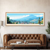 Goma, Congo Travel Poster Panoramic Canvas Print, Goma, Congo Painting, Congo Art, Goma Travel Art, Guest Room Painting