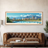 Jose C. Paz, Argentina Travel Poster Panoramic Canvas Print, Jose C. Paz, Argentina Painting, Argentina Art, Jose C. Paz Travel Art, Guest Room Painting