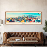 Juiz de Fora, Brazil Panoramic Travel Poster Canvas Print, Juiz de Fora, Brazil Painting, Brazil Art, Juiz de Fora Panoramic Travel Art, Travel Painting