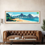 Juliaca, Peru Panoramic Travel Poster Canvas Print, Juliaca, Peru Painting, Peru Art, Juliaca Travel Art, Guest Room Painting