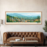 Kisangani, Congo Panoramic Travel Poster Canvas Print, Kisangani, Congo Painting, Congo Art, Kisangani Panoramic Travel Art, Travel Painting