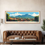 Likasi, Congo Travel Poster Panoramic Canvas Print, Likasi, Congo Painting, Congo Art, Likasi Travel Art, Guest Room Painting