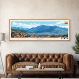 Loja, Ecuador Travel Poster Panoramic Canvas Print, Loja, Ecuador Painting, Ecuador Art, Loja Travel Art, Guest Room Painting