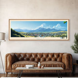 Mbeya, Tanzania Panoramic Travel Poster Canvas Print, Mbeya, Tanzania Painting, Tanzania Art, Mbeya Travel Art, Living Room Painting