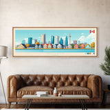 Milton, Canada Panoramic Travel Poster Canvas Print, Milton, Canada Painting, Canada Art, Milton Travel Art, Guest Room Painting