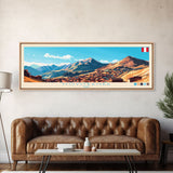 Moyobamba, Peru Panoramic Travel Poster Canvas Print, Moyobamba, Peru Painting, Peru Art, Moyobamba Panoramic Travel Art, Travel Painting