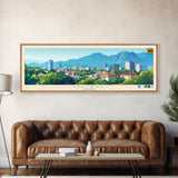 Panoramic Travel Poster Mutare, Zimbabwe Canvas Print, Mutare, Zimbabwe Painting, Zimbabwe Art, Mutare Travel Art, Guest Room Painting