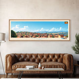 Nansana, Uganda Panoramic Travel Poster Canvas Print, Nansana, Uganda Painting, Uganda Art, Nansana Panoramic Travel Art, Travel Painting