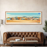 Nugaal, Somalia Panoramic Travel Poster Canvas Print, Nugaal, Somalia Painting, Somalia Art, Nugaal Travel Art, Living Room Painting