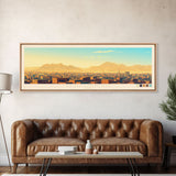 Omdurman,  Sudan Panoramic Travel Poster Canvas Print, Omdurman,  Sudan Painting,  Sudan Art, Omdurman Travel Art, Guest Room Painting