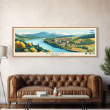 Parana, Argentina Travel Poster Panoramic Canvas Print, Parana, Argentina Painting, Argentina Art, Parana Travel Art, Guest Room Painting