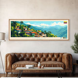 Pereira, Colombia Panoramic Travel Poster Canvas Print, Pereira, Colombia Painting, Colombia Art, Pereira Travel Art, Guest Room Painting