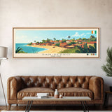 San-Pedro, Ivory Coast Panoramic Travel Poster Canvas Print, San-Pedro, Ivory Coast Painting, Ivory Coast Art, San-Pedro Travel Art, Guest Room Painting