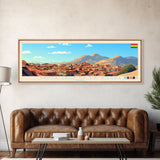 Santa Cruz de la Sierra, Bolivia Panoramic Travel Poster Canvas Print, Santa Cruz de la Sierra, Bolivia Painting, Bolivia Art, Santa Cruz de la Sierra Travel Art, Living Room Painting