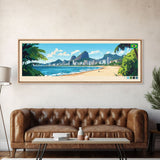 Santo Andre, Brazil Panoramic Travel Poster Canvas Print, Santo Andre, Brazil Painting, Brazil Art, Santo Andre Panoramic Travel Art, Travel Painting