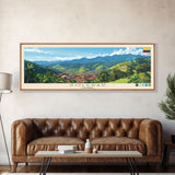 Soledad, Colombia Travel Poster Panoramic Canvas Print, Soledad, Colombia Painting, Colombia Art, Soledad Travel Art, Guest Room Painting