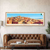 Tebessa, Algeria Panoramic Travel Poster Canvas Print, Tebessa, Algeria Painting, Algeria Art, Tebessa Panoramic Travel Art, Travel Painting