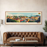 Tema, Ghana Panoramic Travel Poster Canvas Print, Tema, Ghana Painting, Ghana Art, Tema Panoramic Travel Art, Travel Painting