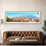 Tlemcen, Algeria Panoramic Travel Poster Canvas Print, Tlemcen, Algeria Painting, Algeria Art, Tlemcen Travel Art, Guest Room Painting