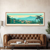 Tshikapa, Congo Travel Poster Panoramic Canvas Print, Tshikapa, Congo Painting, Congo Art, Tshikapa Travel Art, Guest Room Painting