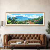 Uvira, Congo Travel Poster Panoramic Canvas Print, Uvira, Congo Painting, Congo Art, Uvira Travel Art, Guest Room Painting