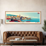 Albury–Wodonga, Australia Travel Poster Panoramic Canvas Print, Albury–Wodonga, Australia Painting, Australia Art, Albury–Wodonga Travel Art, Guest Room Painting