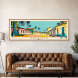 Ashaiman, Ghana Panoramic Canvas Print, Ashaiman, Ghana Painting, Ghana Art, Ashaiman Travel Poster, Travel Art, Guest Room Painting