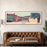 Ayr, Scotland Panoramic Canvas Print, Ayr, Scotland Painting, Scotland Art, Ayr Travel Poster, Travel Art, Guest Room Painting