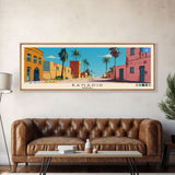 Banadir, Somalia Panoramic Canvas Print, Banadir, Somalia Painting, Somalia Art, Banadir Travel Poster, Travel Art, Living Room Painting