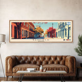 Banfield, Argentina Panoramic Canvas Print, Banfield, Argentina Painting, Argentina Art, Banfield Travel Poster, Travel Art, Guest Room Painting