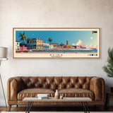 Beira, Mozambique Panoramic Canvas Print, Beira, Mozambique Painting, Mozambique Art, Beira Travel Poster, Travel Art, Guest Room Painting