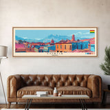 Cobija, Bolivia Panoramic Canvas Print, Cobija, Bolivia Painting, Bolivia Art, Cobija Travel Poster, Travel Art, Vacation Gift