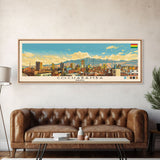 Cochabamba, Bolivia Panoramic Canvas Print, Cochabamba, Bolivia Painting, Bolivia Art, Cochabamba Travel Poster, Travel Art, Living Room Painting