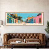 Cuautitlan Izcalli, Mexico Panoramic Canvas Print, Cuautitlan Izcalli, Mexico Painting, Mexico Art, Cuautitlan Izcalli Travel Poster, Travel Art, Guest Room Painting