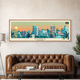 Dhaka, Bangladesh Panoramic Canvas Print, Dhaka, Bangladesh Painting, Bangladesh Art, Dhaka Travel Poster, Travel Art, Guest Room Painting