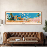 Djelfa, Algeria Panoramic Canvas Print, Djelfa, Algeria Painting, Algeria Art, Djelfa Travel Poster, Travel Art, Housewarming Gift