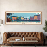 Dundalk, Ireland Panoramic Canvas Print, Dundalk, Ireland Painting, Ireland Art, Dundalk Travel Poster, Travel Art, Guest Room Painting