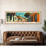 Duque de Caxias, Brazil Panoramic Canvas Print, Duque de Caxias, Brazil Painting, Brazil Art, Duque de Caxias Travel Poster, Travel Art, Housewarming Gift