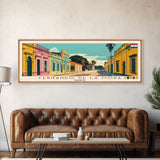 Fernando de la Mora, Paraguay Panoramic Canvas Print, Fernando de la Mora, Paraguay Painting, Paraguay Art, Fernando de la Mora Travel Poster, Travel Art, Guest Room Painting