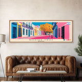 Godoy Cruz, Argentina Panoramic Canvas Print, Godoy Cruz, Argentina Painting, Argentina Art, Godoy Cruz Travel Poster, Travel Art, Guest Room Painting