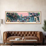 Goiania, Brazil Panoramic Canvas Print, Goiania, Brazil Painting, Brazil Art, Goiania Travel Poster, Travel Art, Vacation Gift